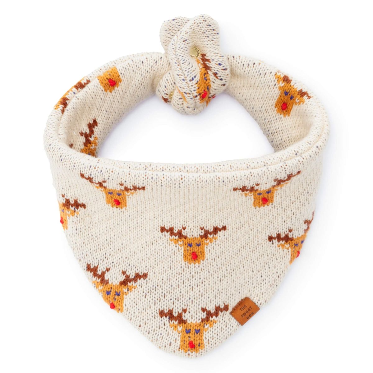 Reindeer knit bandana