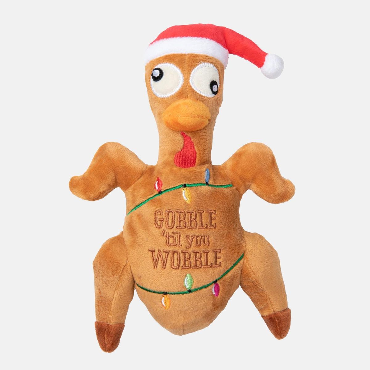 Gobble til you wobble Turkey dog toy