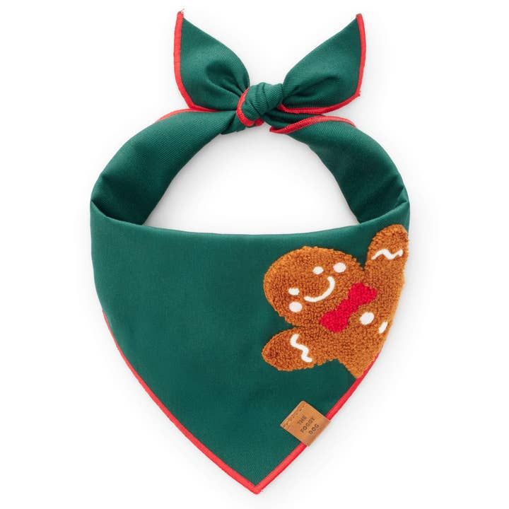 Gingerbread Man Applique Bandana