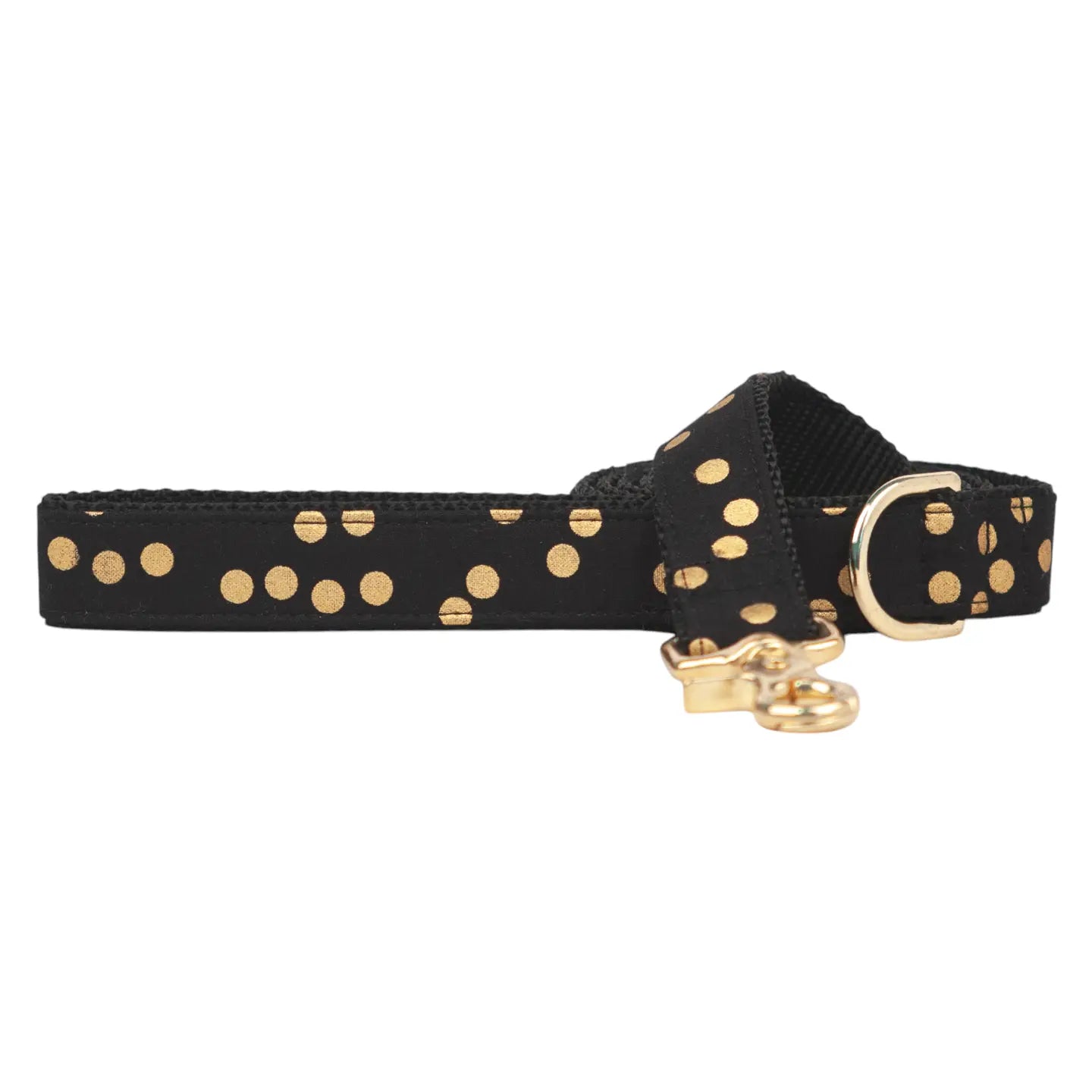 Black party dot dog lead