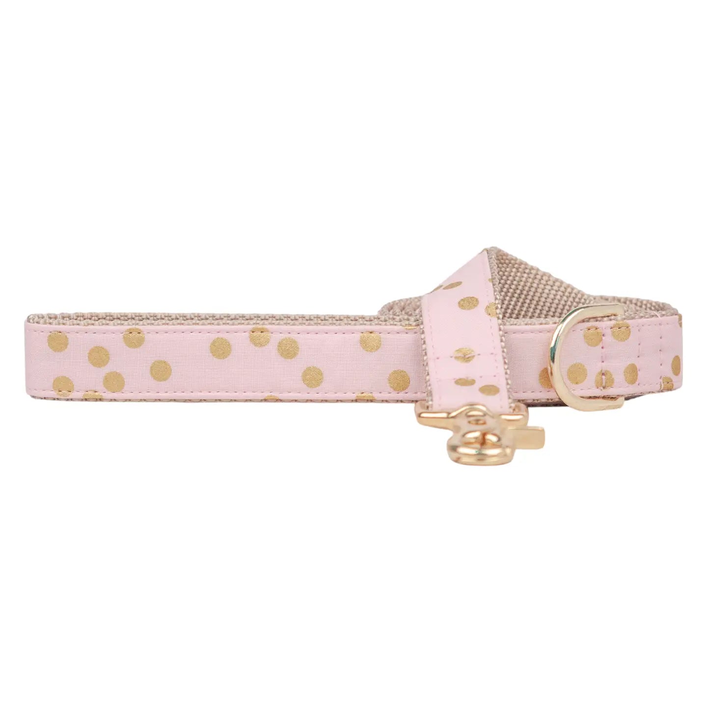 Pink party dot dog lead