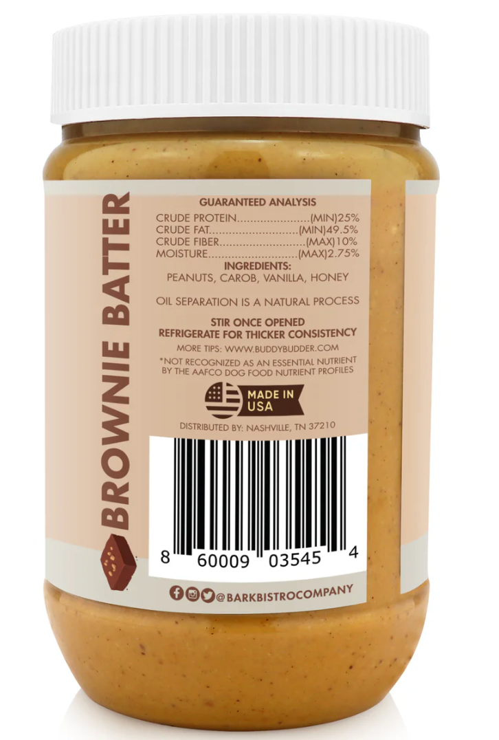 Buddy Brownie Batter peanut butter