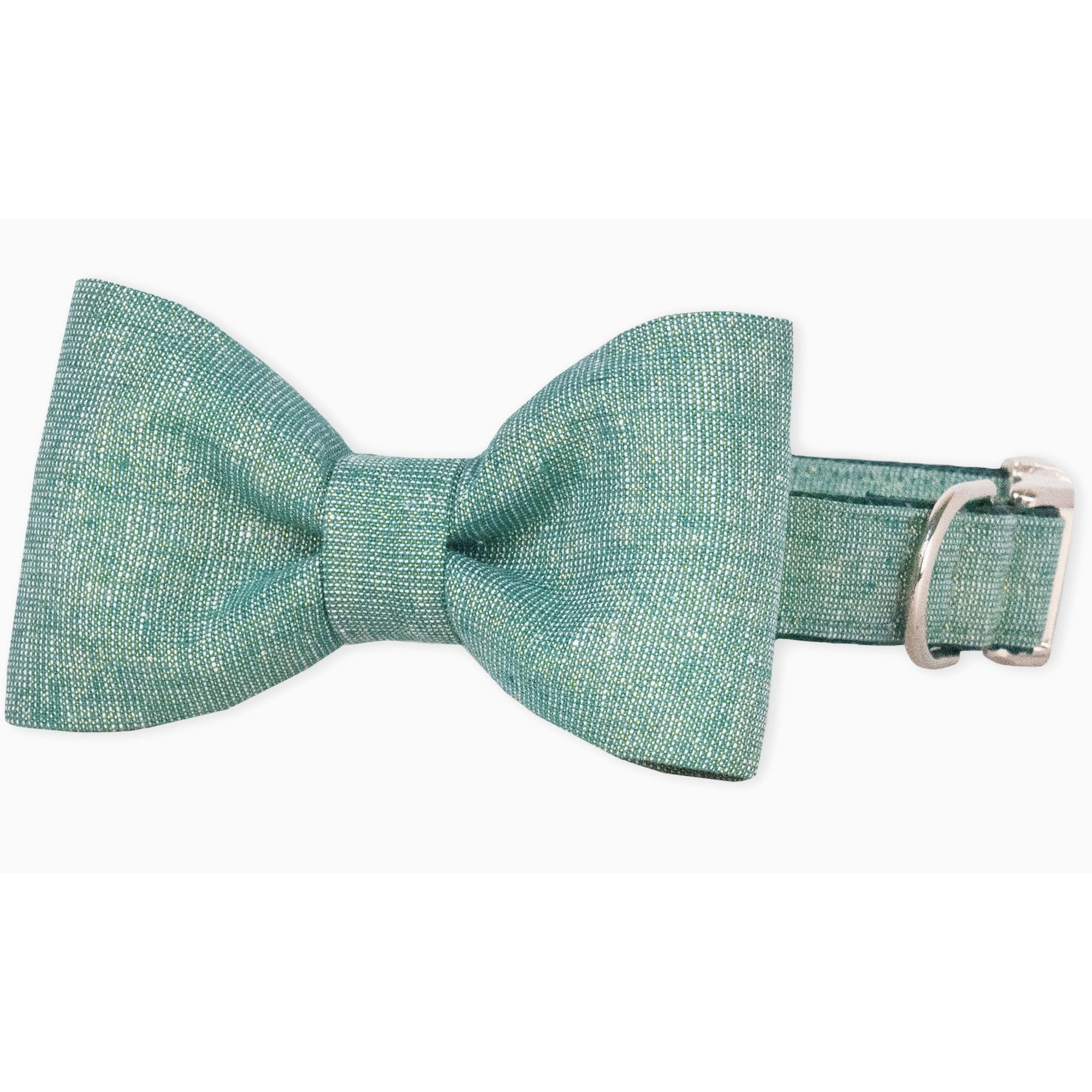 Green Glitter bow tie dog collar