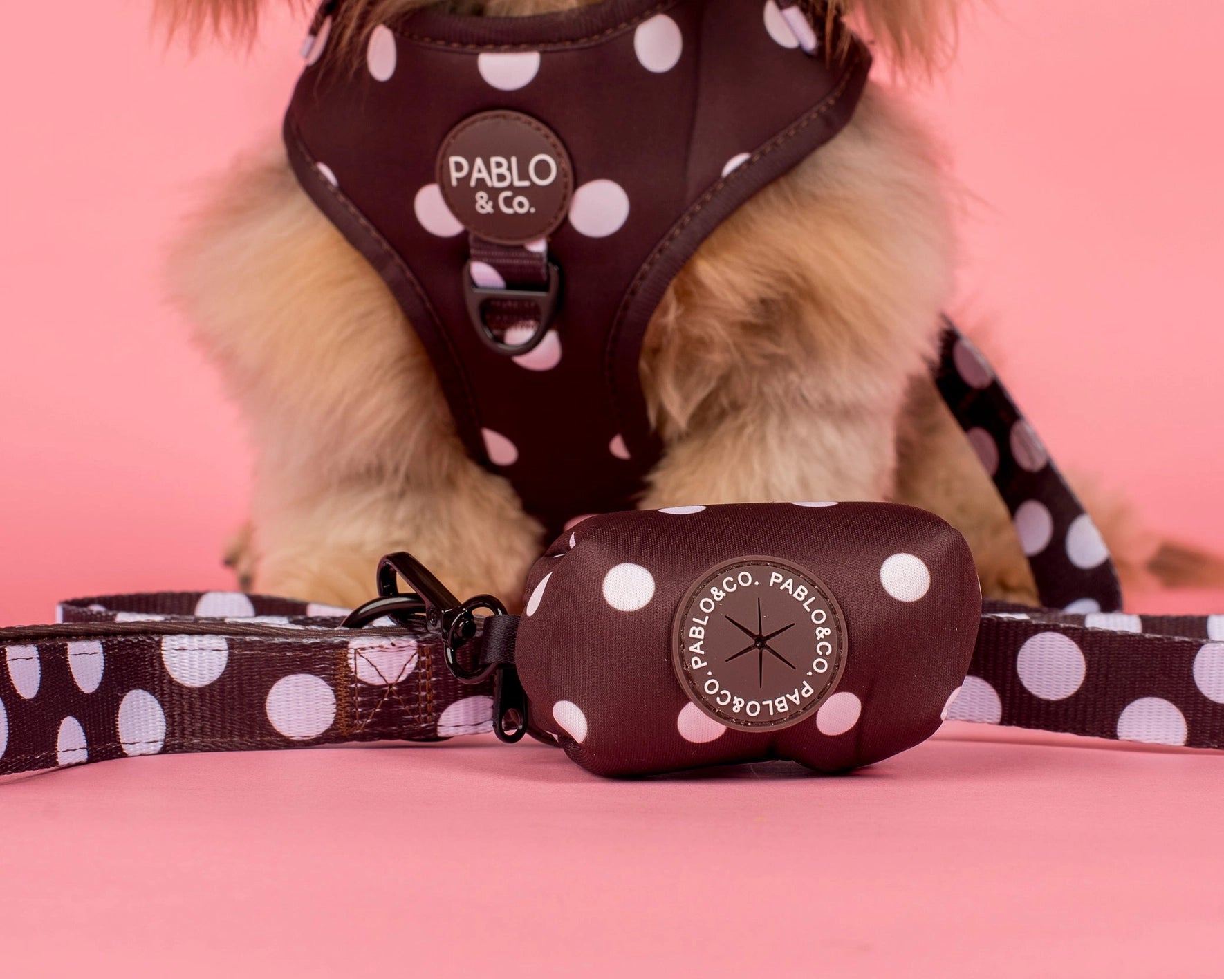 Pablo polka dot poo bag holder