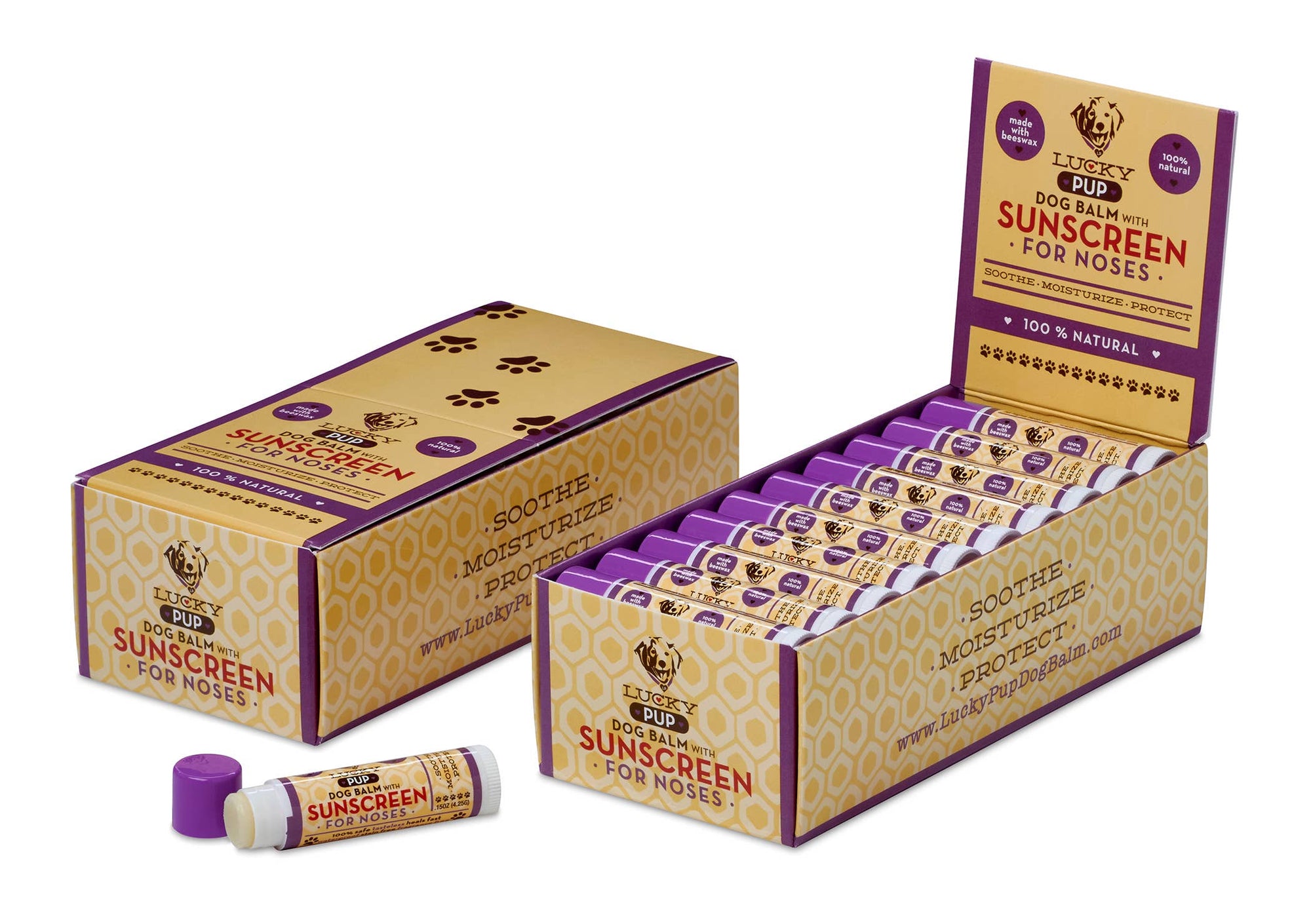 Lucky Pup Dog Balm With Sunscreen for Noses