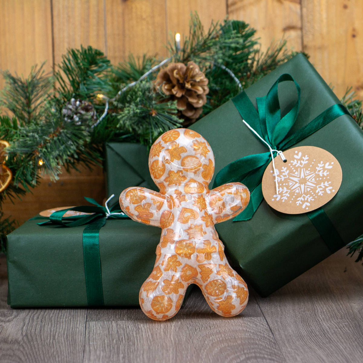 Squeaky Gingerbread  Dog Toy