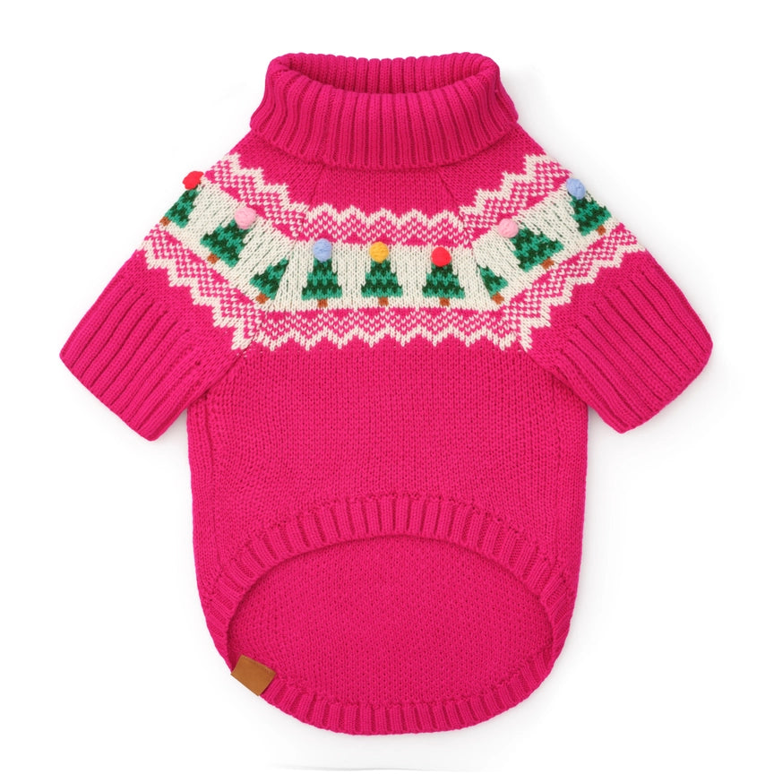 Merry and Bright Fair Isle Dog Sweater