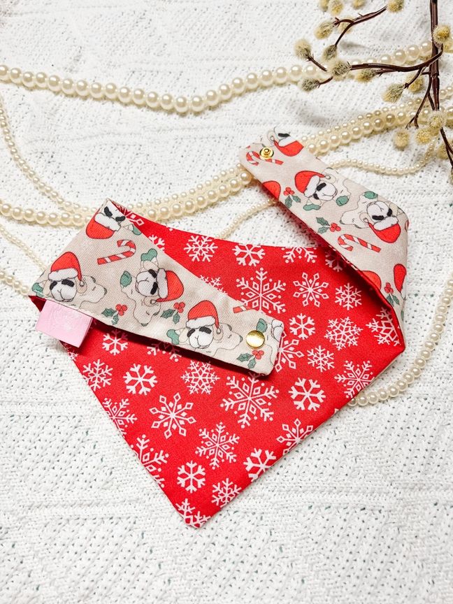 Christmas lamb chop bandana