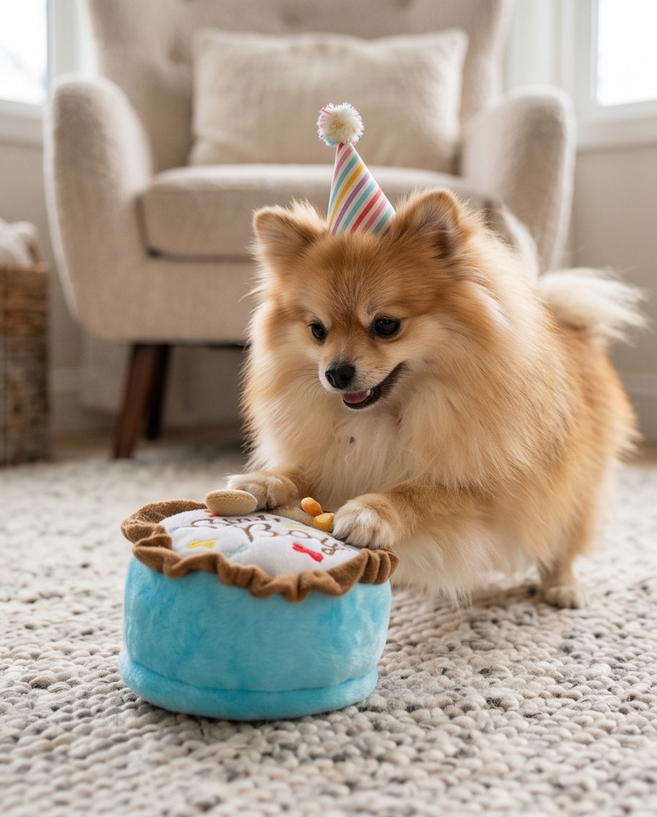Birthday Boy Toy Squeaker Dog Toy