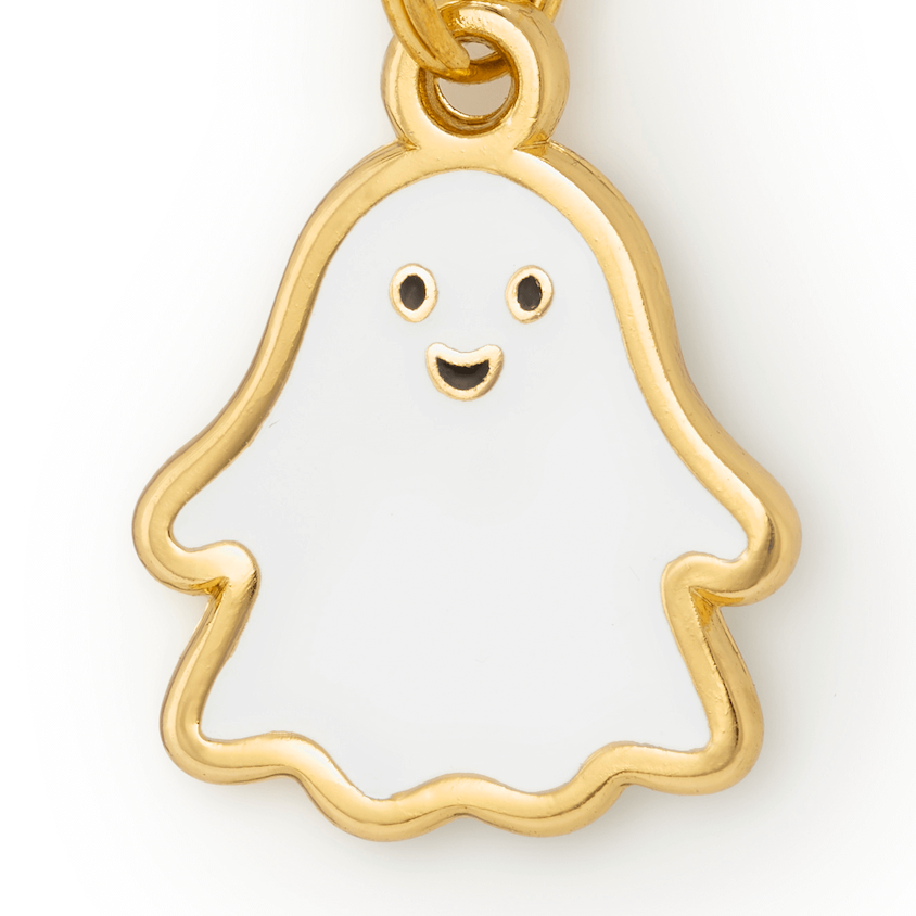 Glow-in-the-Dark Ghost Dog Collar Charm