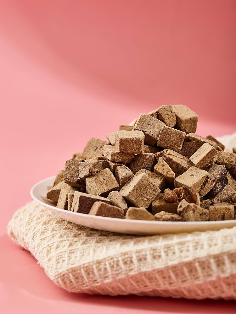 Freeze dried beef liver cubes  dog treats