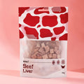 Freeze dried beef liver cubes  dog treats