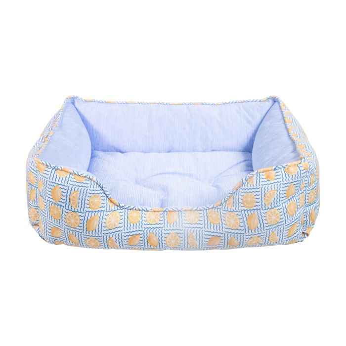 Lemon print cooling bed for dogs