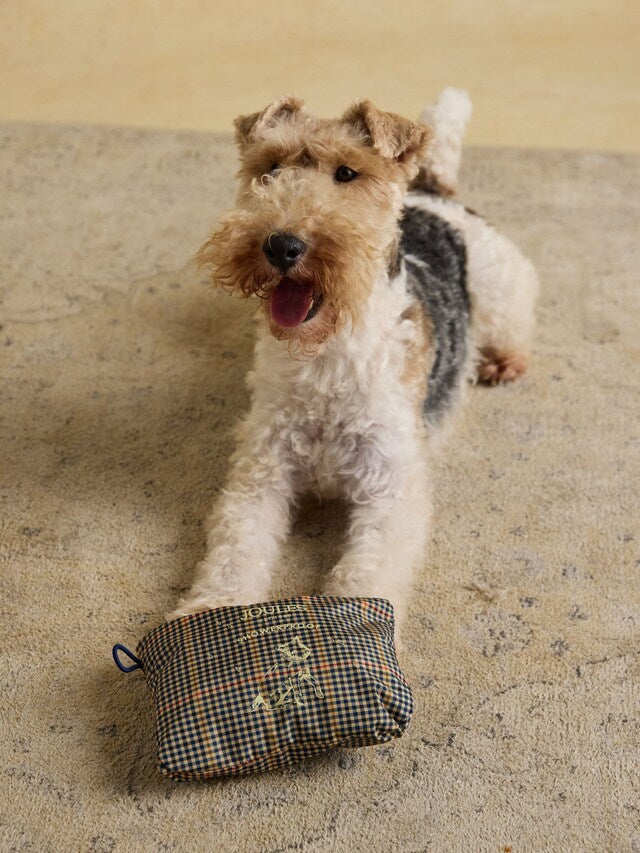 Joules Henson Check Packaway dog rain Jacket