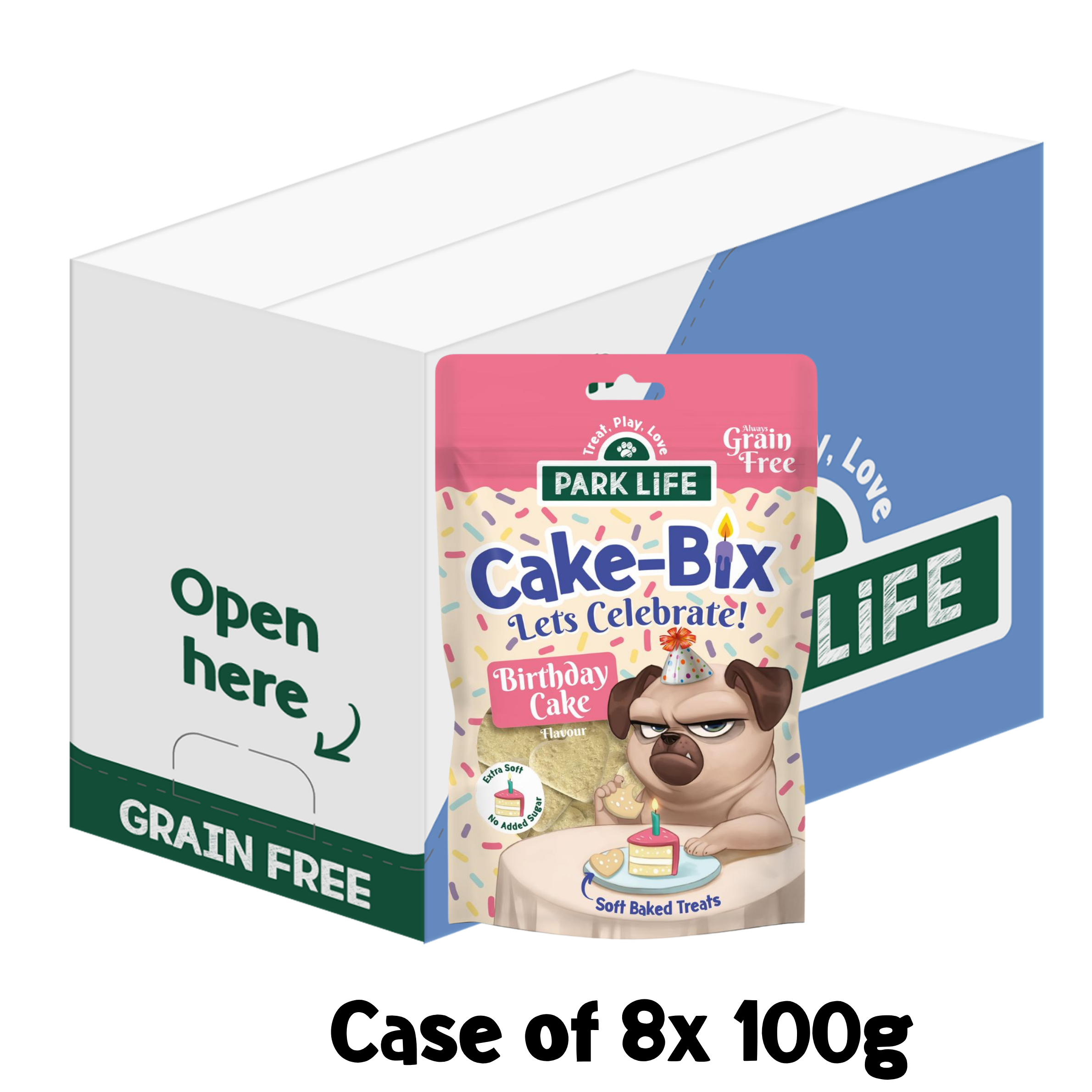 Cake-Bix Dog Biscuits Birthday Cake Flavour 100g