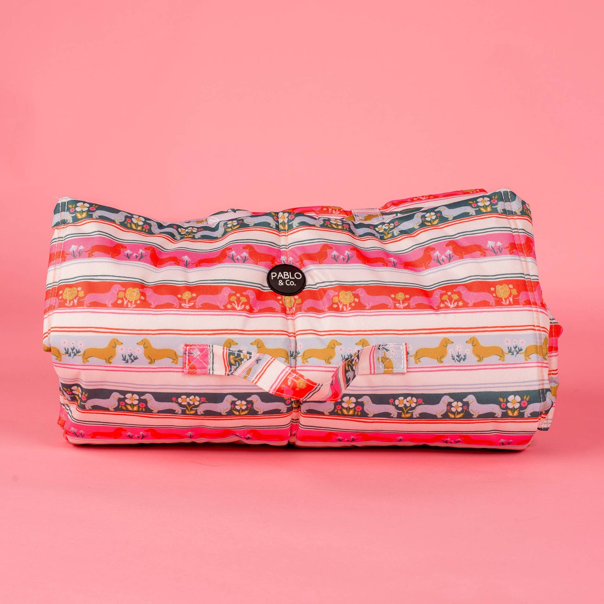 Deluxe Travel Mat: The Blooming Dachshund