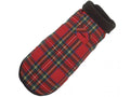 Red Plaid Fleece Lined Coat