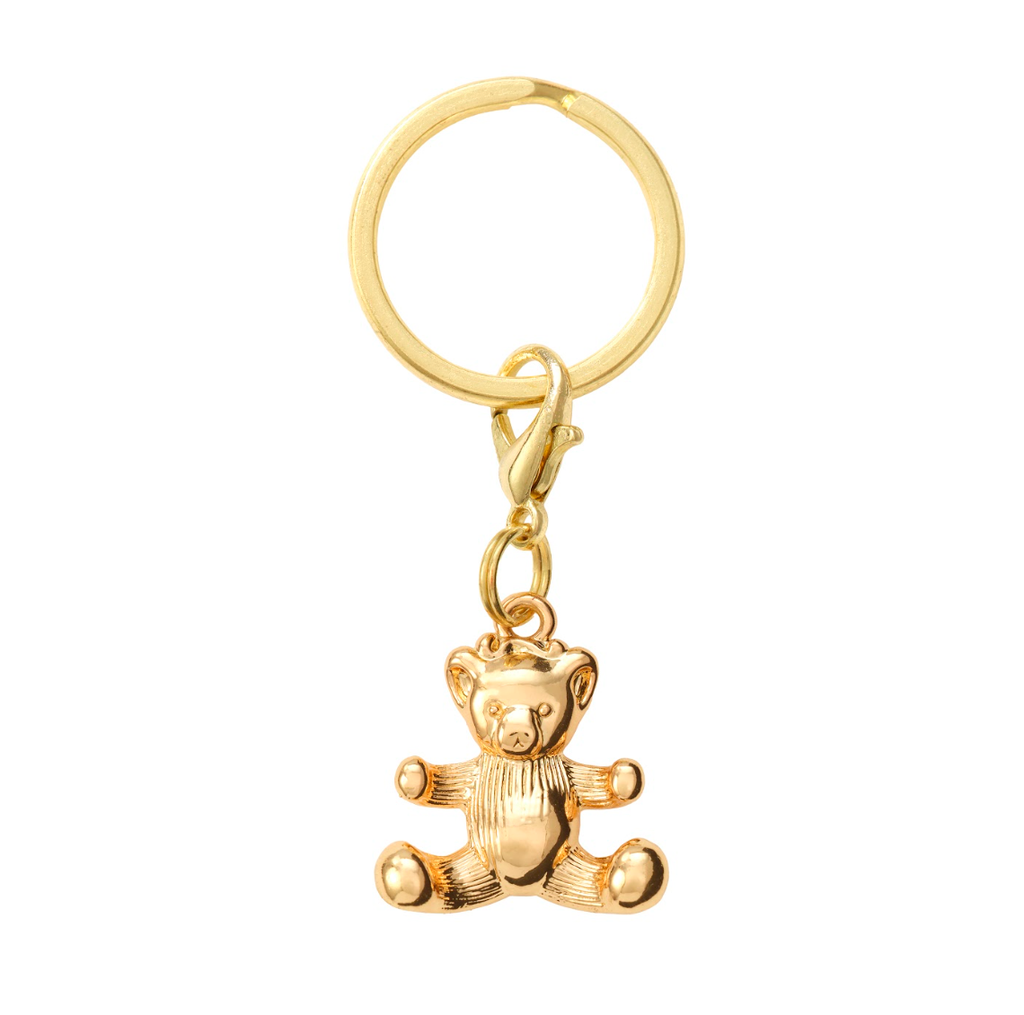 Gold Bear Dog Collar Charm