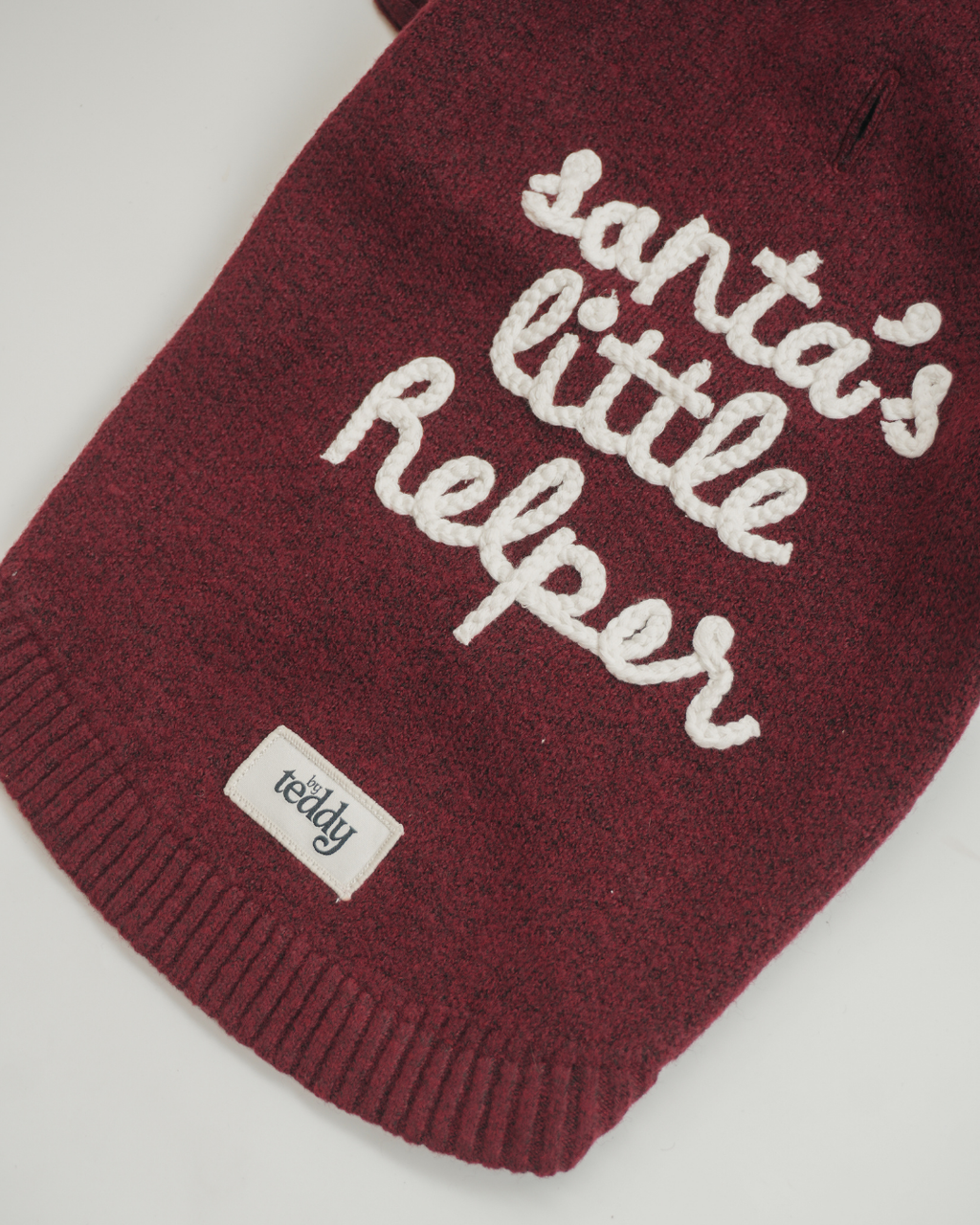 Santa's Little Helper | Roll Neck Knit Dog Jumper