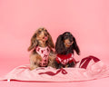 Velvet Blush Bows Dog Blanket