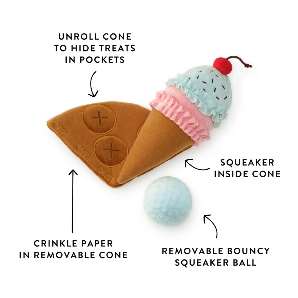Ice cream interactive snuffle toy
