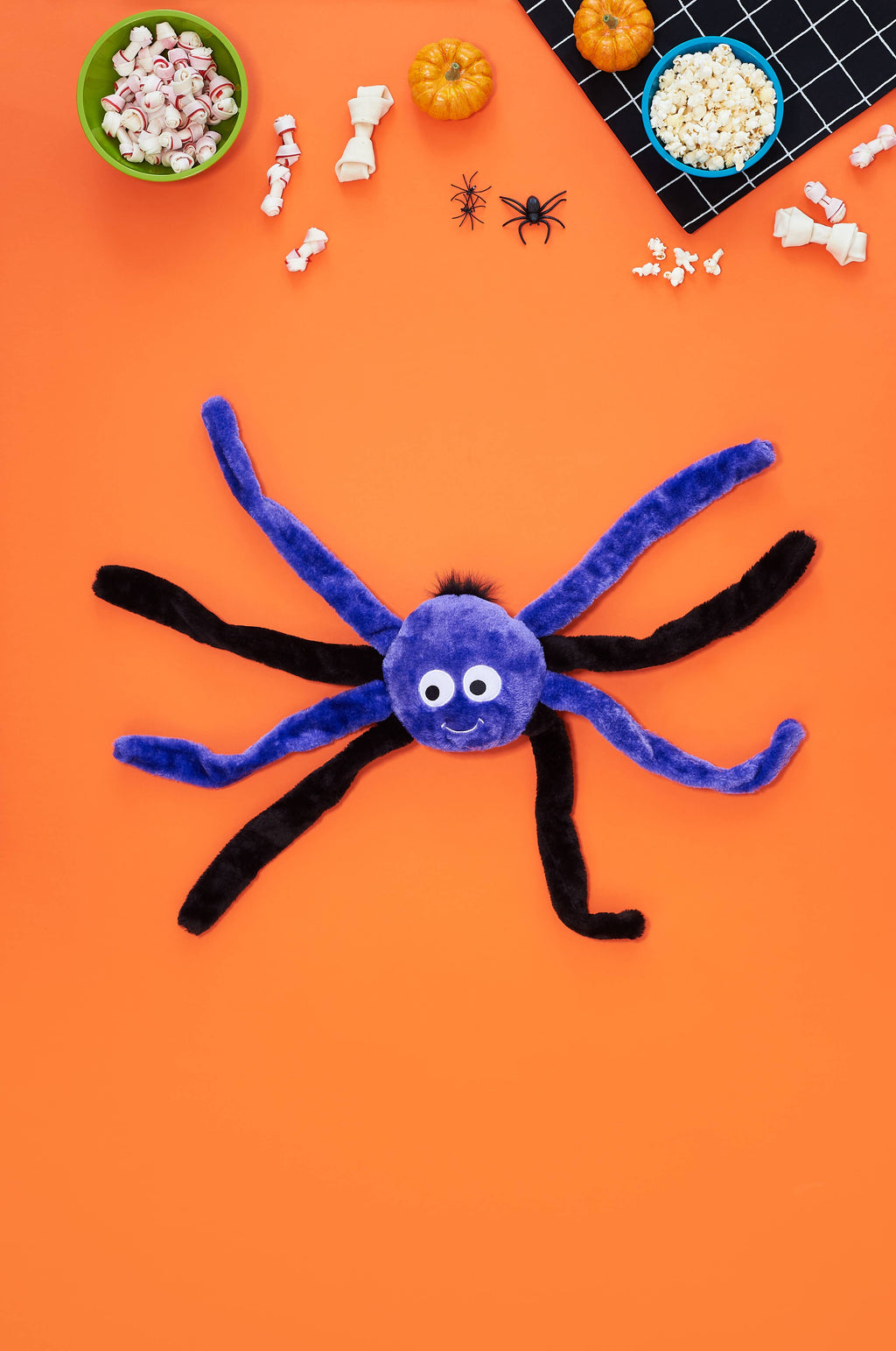 Spiderz - Purple - Small - Halloween Dog Toy