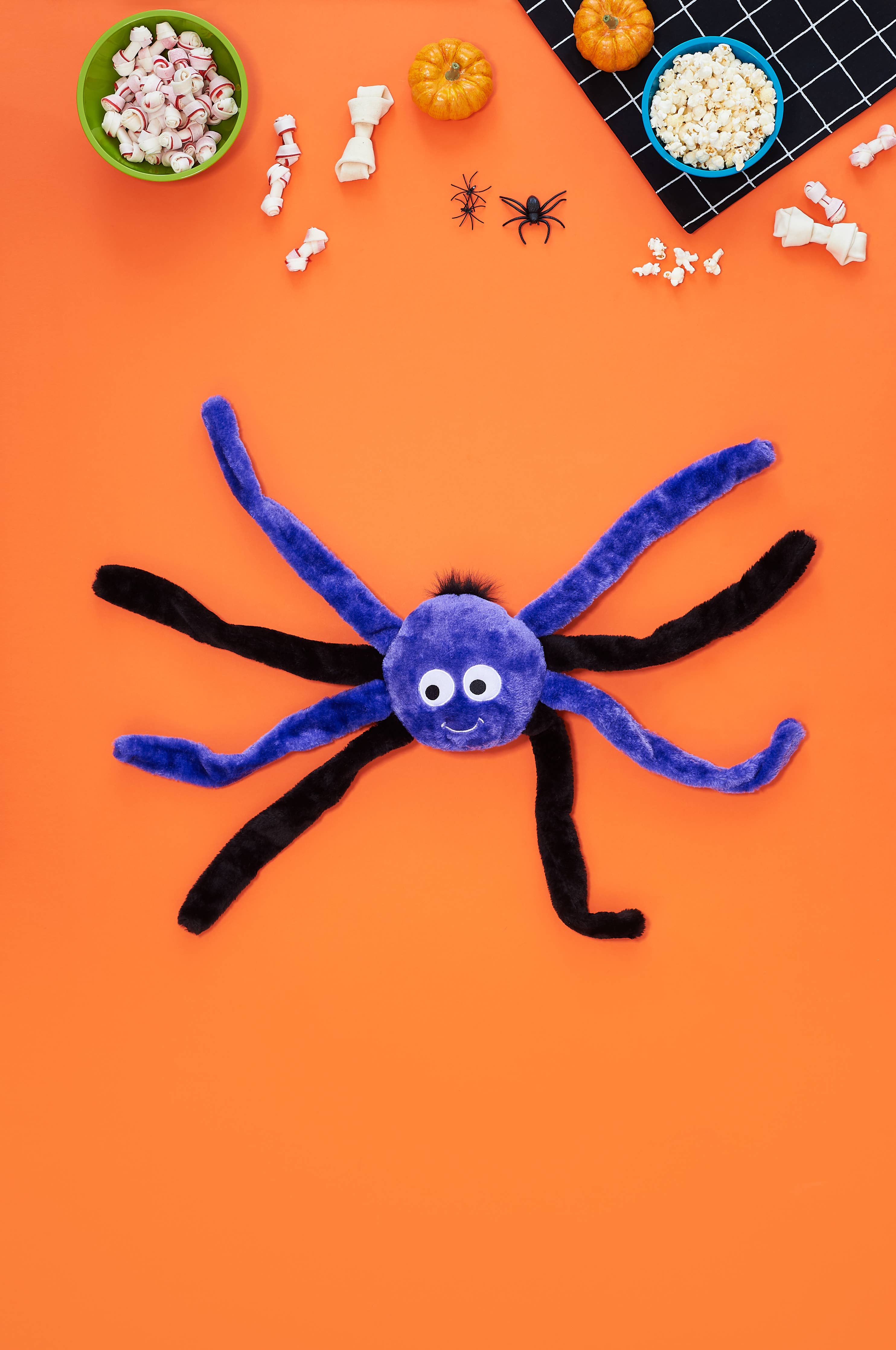 Spiderz - Purple - Small - Halloween Dog Toy