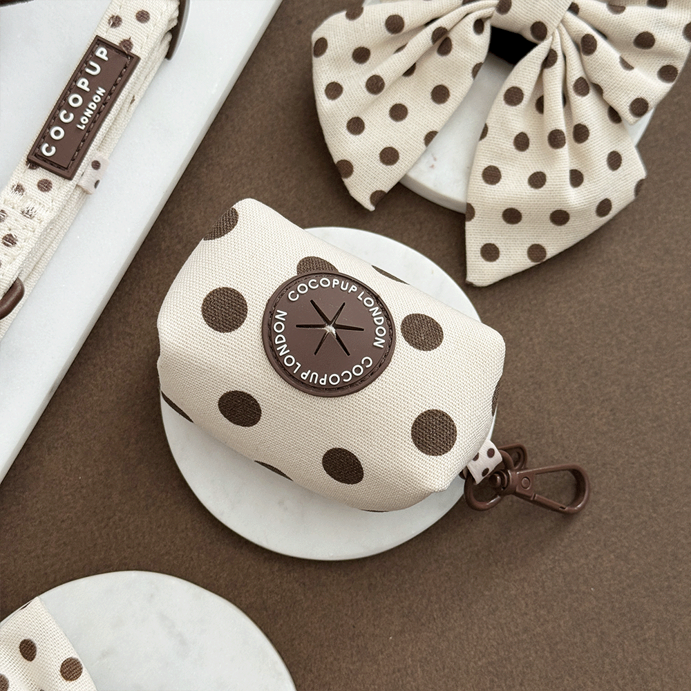 Tiramisu Polka Dot Poop Bag Holder