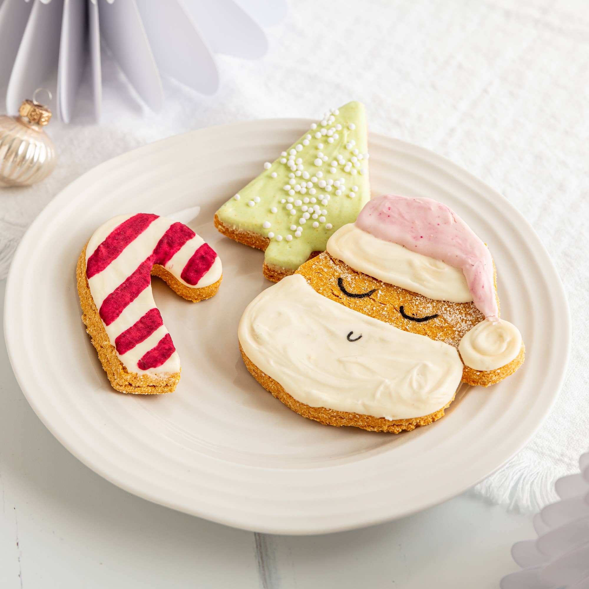 Christmas Iced Dog Biscuit Trio