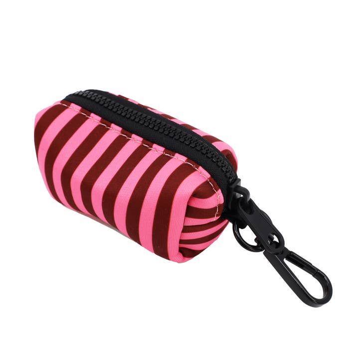 Blushing Stripes poo bag holder