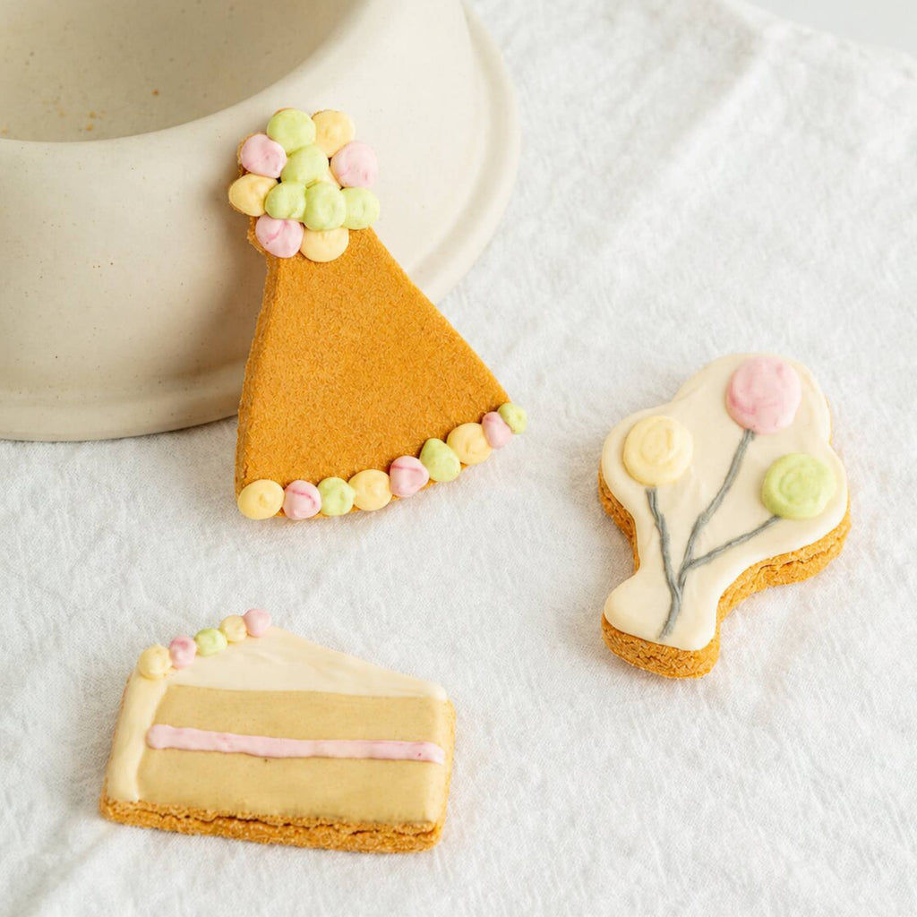 Celebration Iced Dog Biscuit Trio