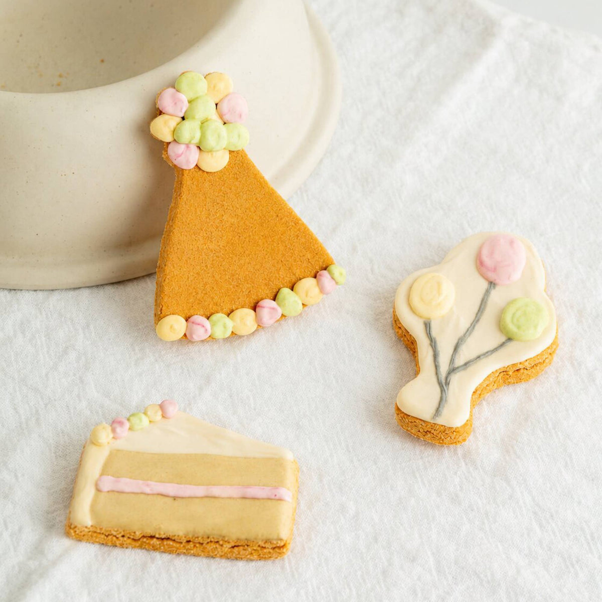 Celebration Iced Dog Biscuit Trio