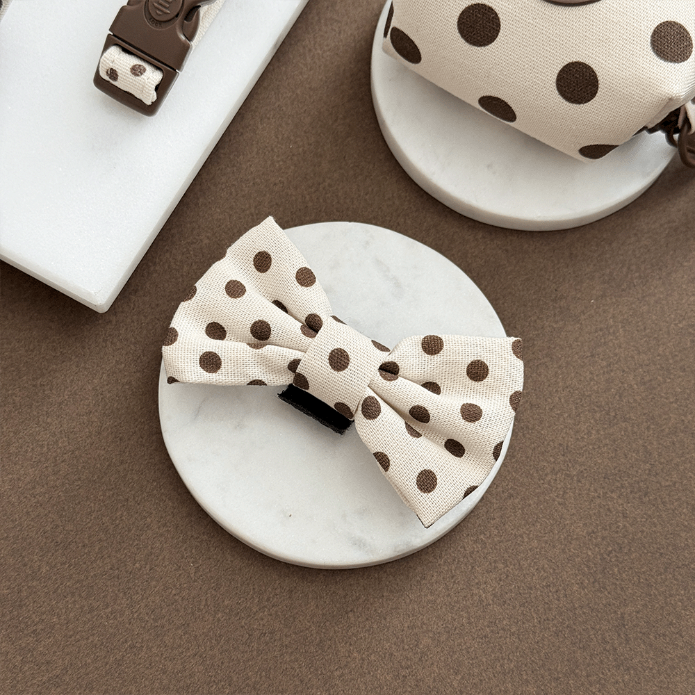 Tiramisu Polka Dot Bow Tie