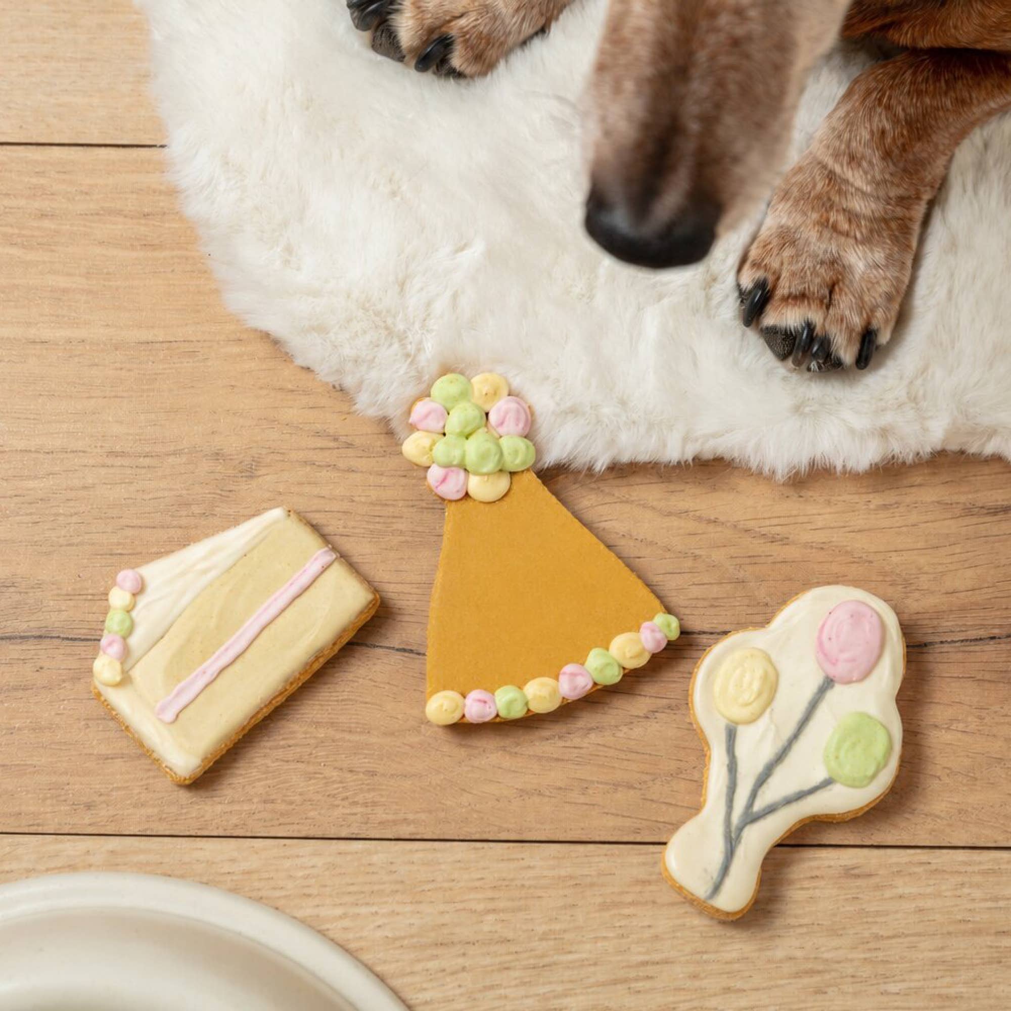 Celebration Iced Dog Biscuit Trio