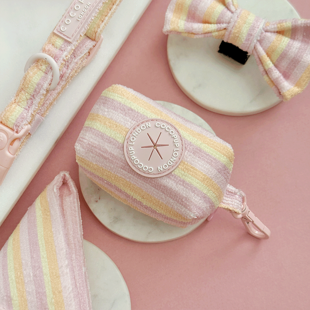 Pastel Stripes Poop Bag Holder