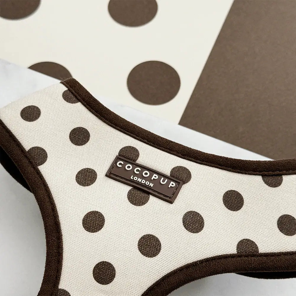 Tiramisu Polka Dot Adjustable Neck HARNESS