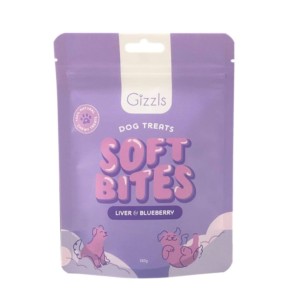 Gizzls Soft Bites "The Purple One" Dog Treats (150g)
