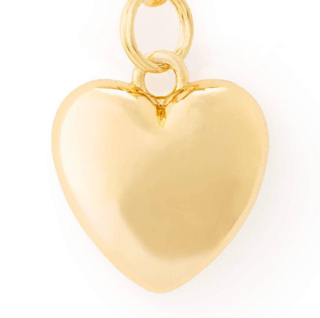 Heart of Gold Dog Collar Charm
