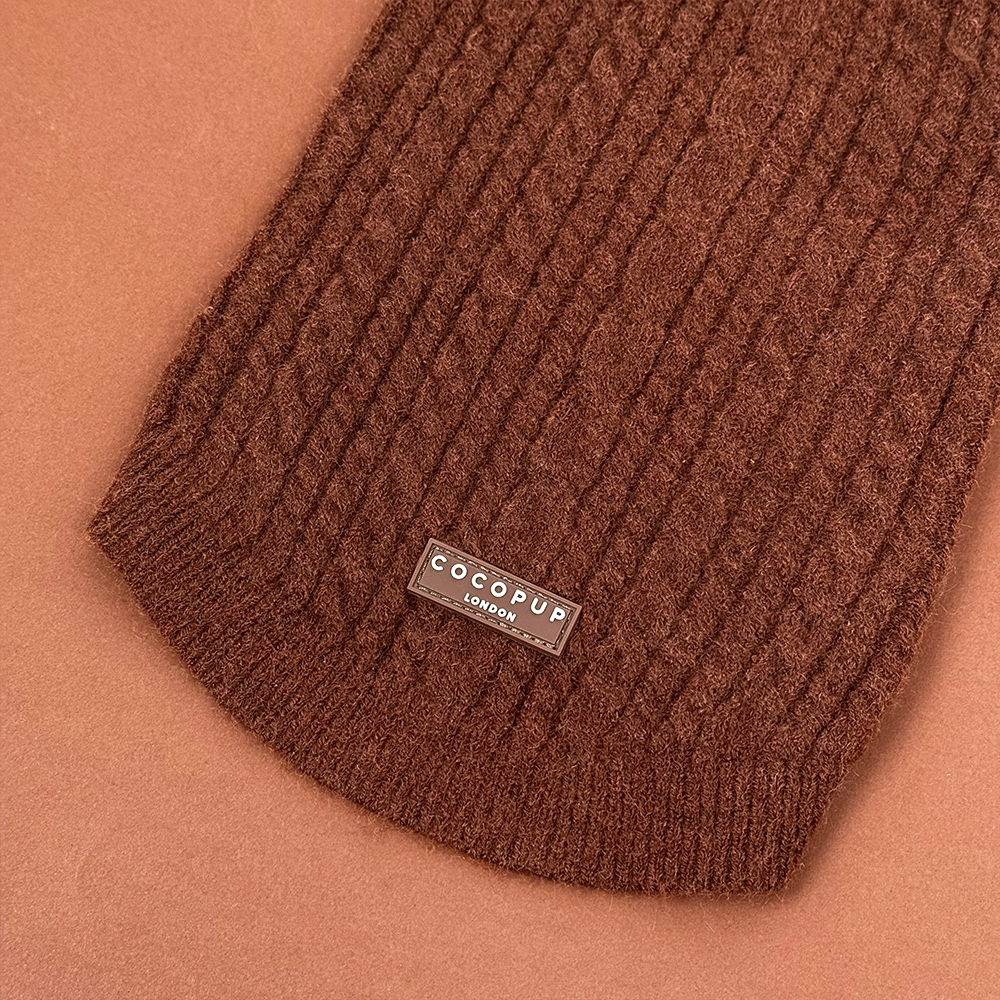 Cable Knit Jumper - Hot Coco