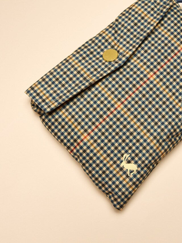 Joules Henson Check Packaway dog rain Jacket