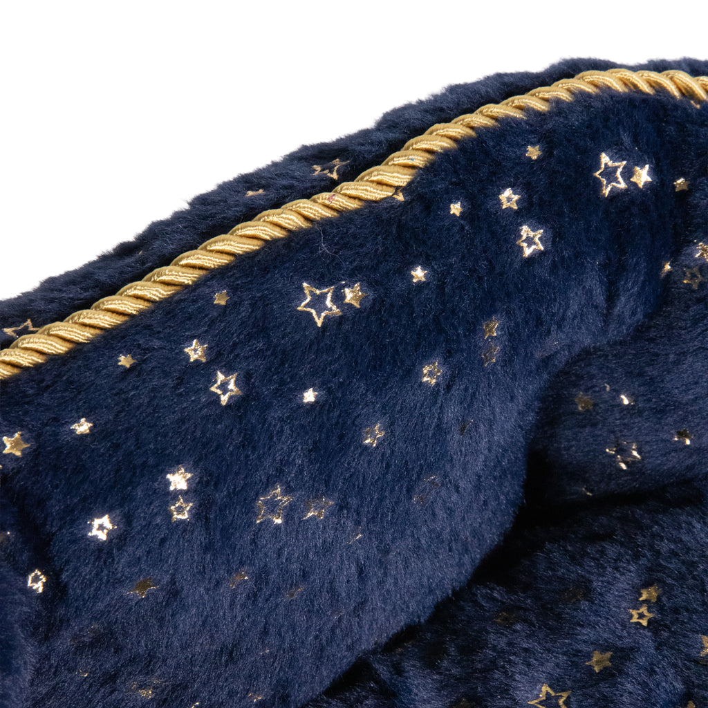 Navy Sparkle Dog Bed