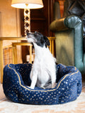 Navy Sparkle Dog Bed