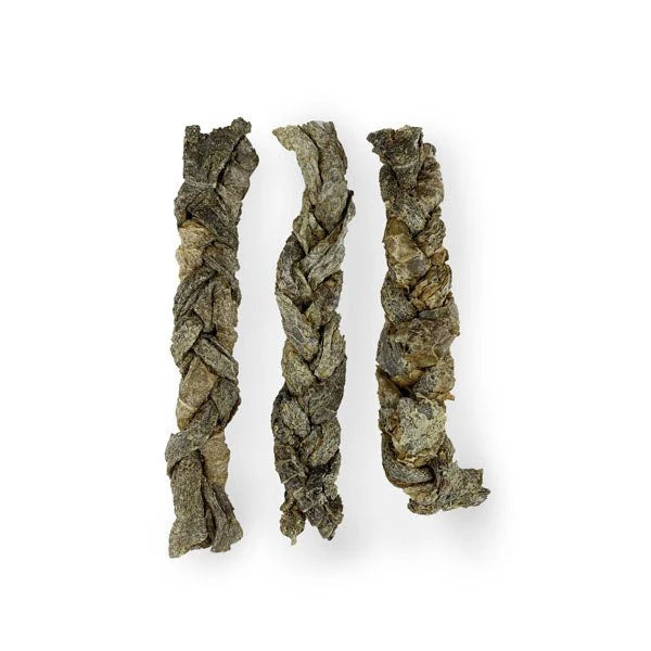 Braided ostrich skin collagen pack