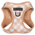 STEP-IN DOG HARNESS: Latte Gingham