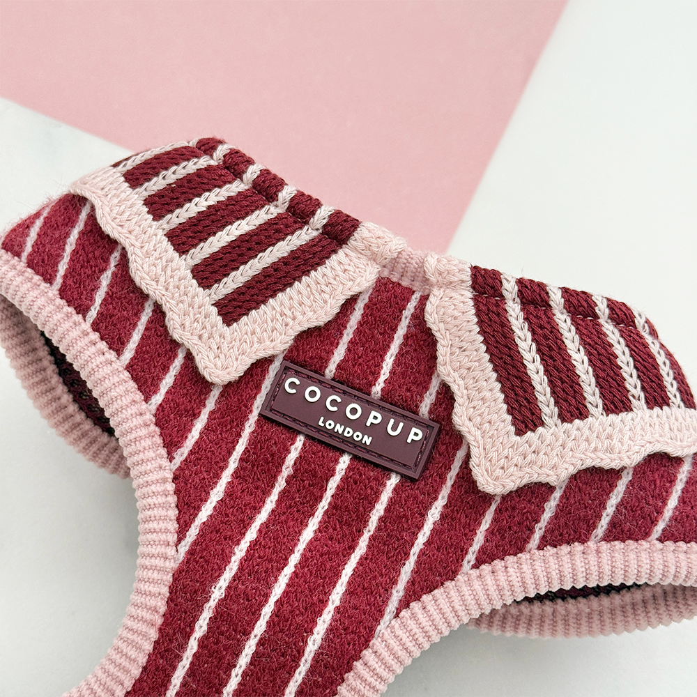 Knitted Cherry Bakewell Adjustable Neck HARNESS