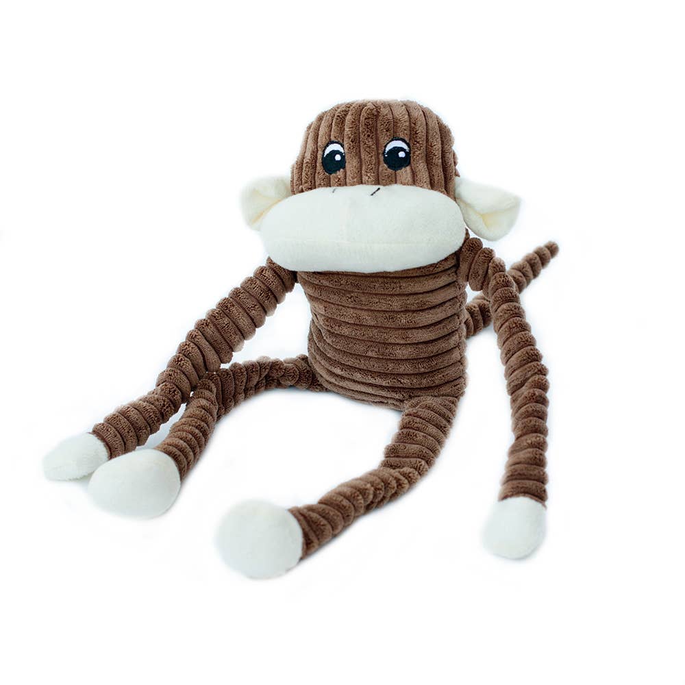 Spencer Crinkle Monkey - Brown - Large - Dog Toy