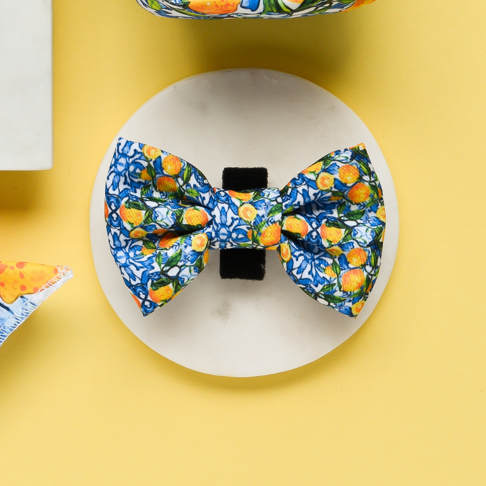 Amalfi Lemon Dog Bow Tie