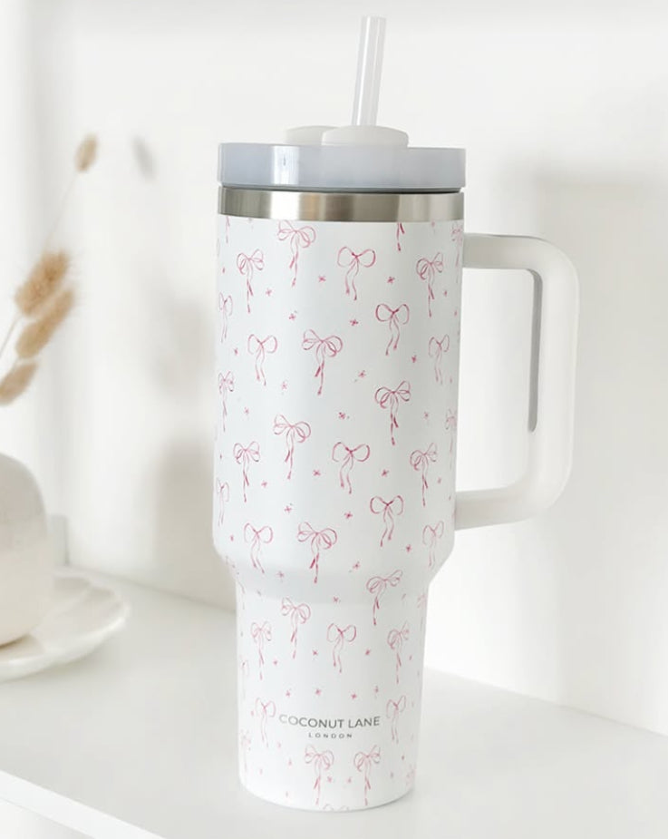 Stainless Steel Tumbler - Dainty Bows