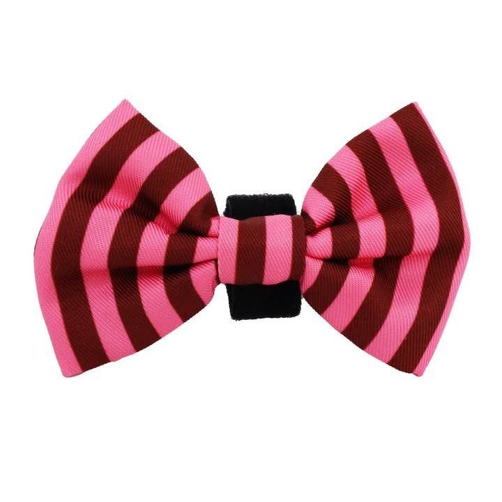 Blushing Stripes bow tie