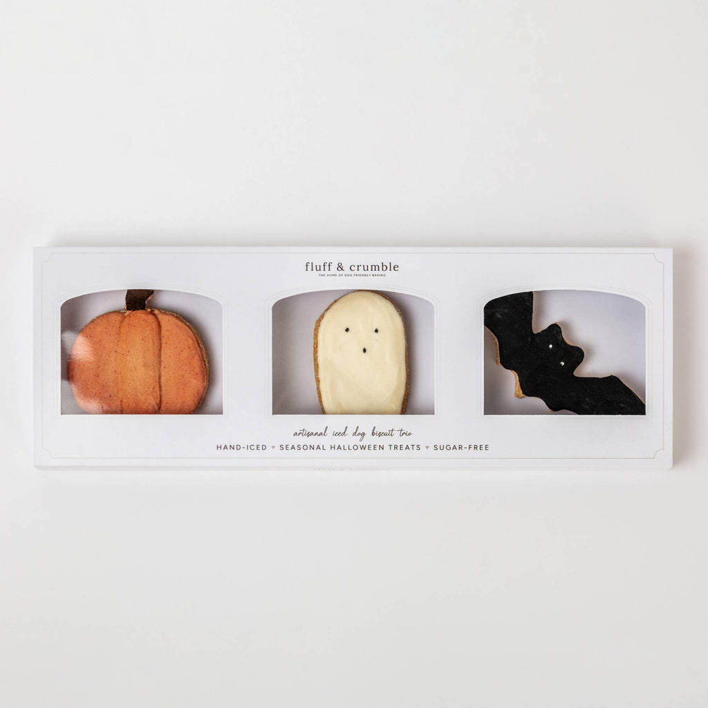 Halloween Iced Dog Biscuit Trio
